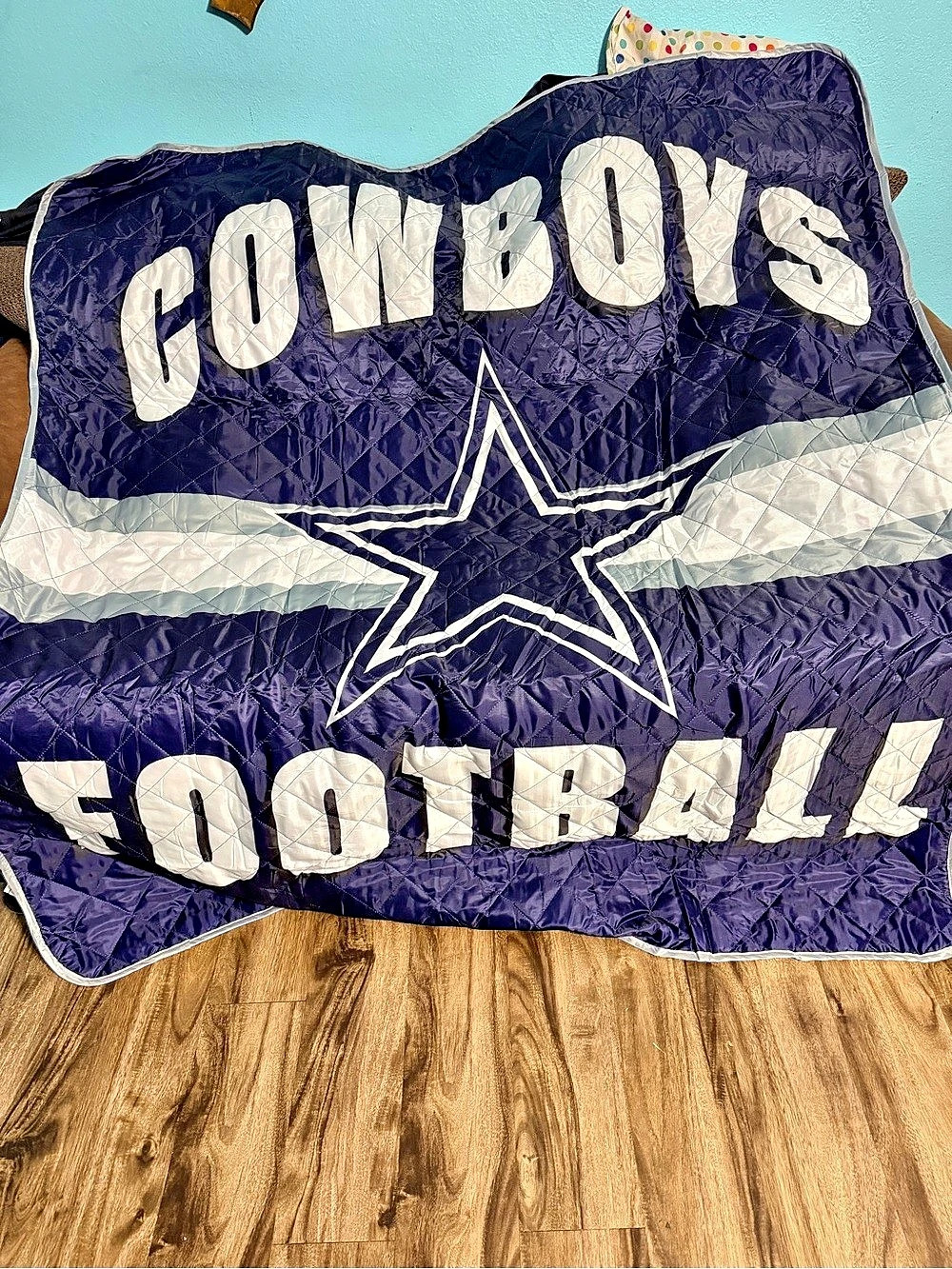 Dallas Cowboys Blue & White Blanket Throw